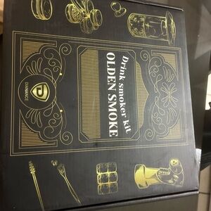 Olden Smoke Drink Smoker Kit, Torch Flavored Wd Chips Beechwd Smoker Stone Cubes